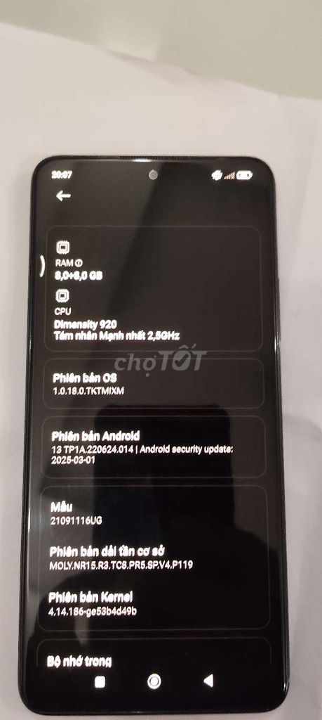 Xiaomi Redmi Note 11 Pro+ 256GB Đen. Mua bán Điện thoại tại Thành phố Bến Tre Bến Tre được đăng bởi Nguyễn Quốc Anh hình 1