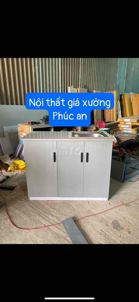 Bếp Nhựa kt 1m /bồn đơn #đủ màu #đủ phụ kiện