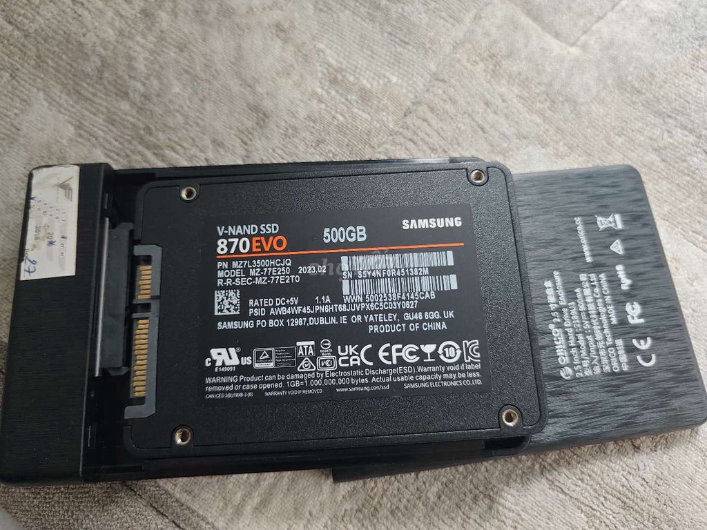 Ổ cứng SSD Samsung 870 EVO 500GB. Mua bán Linh kiện (RAM, Card...) tại Quận 3 Tp Hồ Chí Minh được đăng bởi HOÀNG ANH NGUYỄN hình 1