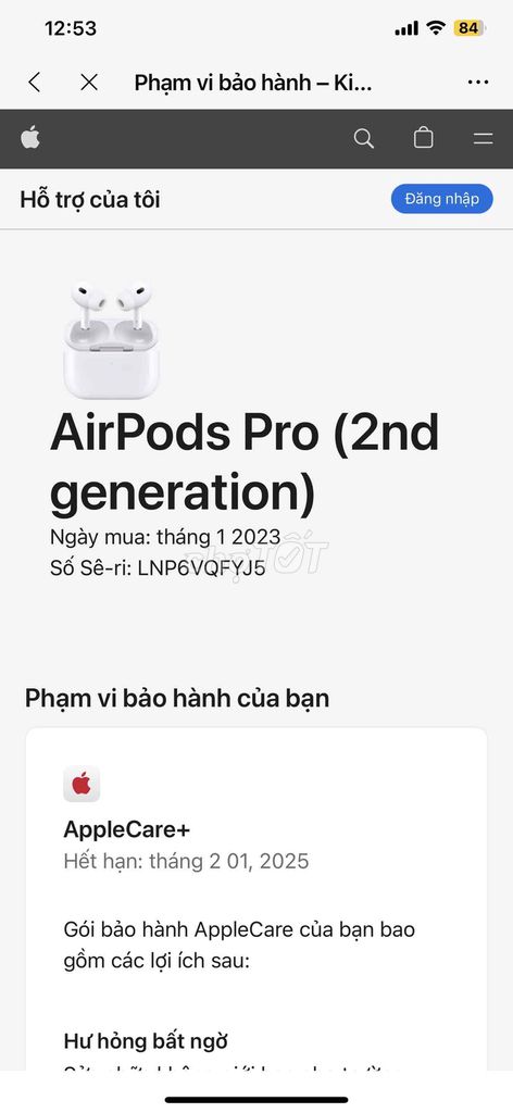 Tai nghe Apple Airpods Pro2 Chính hãng sịn