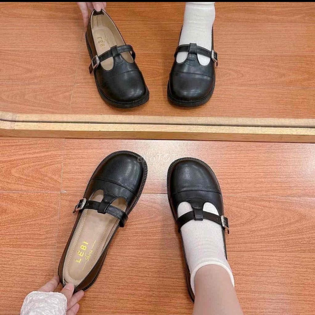 Giày búp bê LÉBI SHOES Nữ Da mềm mại Đen 35. Mua bán Giày dép tại Huyện Di Linh Lâm Đồng được đăng bởi Trang Thuy hình 1