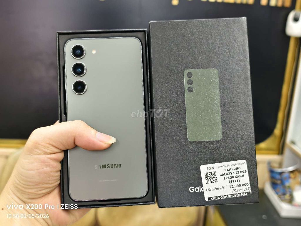 Samsung S23 5G 128GB Xanh chính hãng đẹp keng full. Mua bán Điện thoại tại Quận Hai Bà Trưng Hà Nội được đăng bởi Boss Mobile hình 1