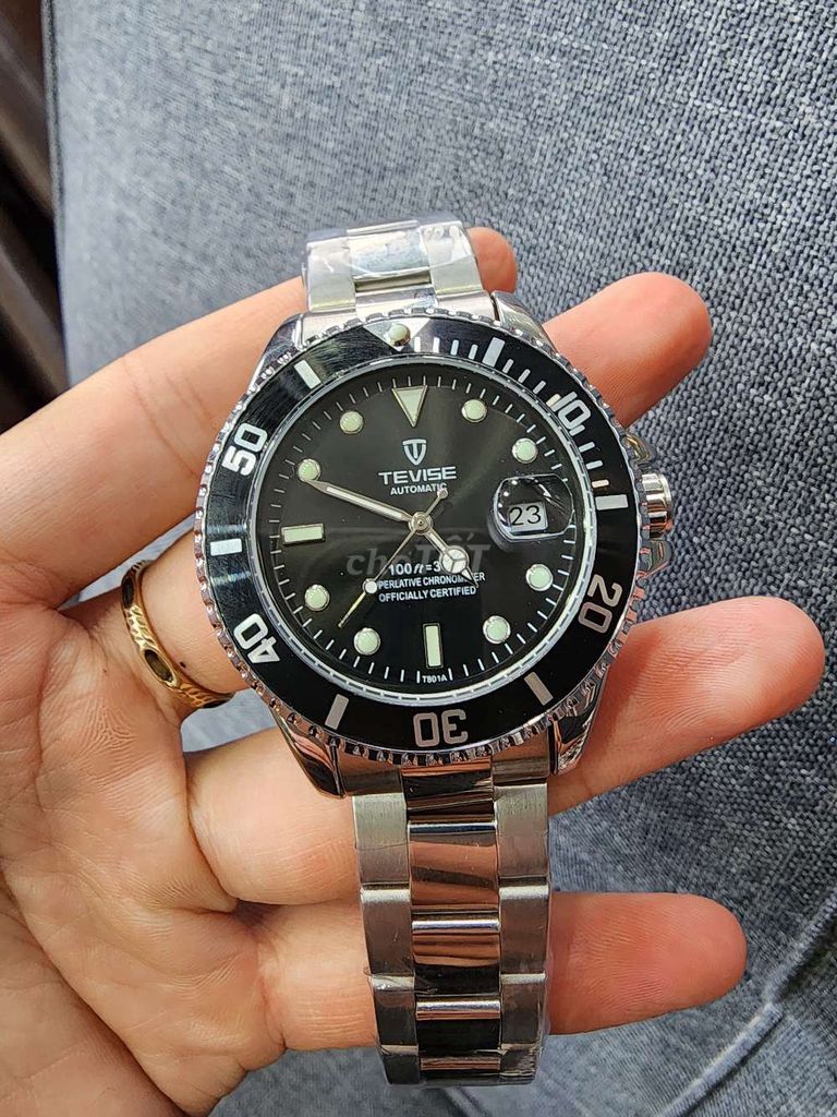 Cơ automatic .Tiểu  RL Submariner_tevise T108a. Mua bán Đồng hồ tại Huyện Đơn Dương Lâm Đồng được đăng bởi homage watch  hình 2