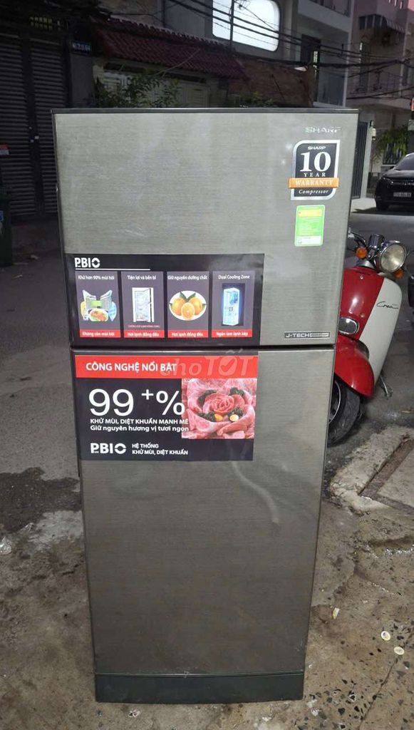 Tủ lạnh Sharp 196L inverter tiết kiệm điện.. Mua bán Tủ lạnh tại Quận 4 Tp Hồ Chí Minh được đăng bởi Shop tủ lạnh máy giặt hình 1