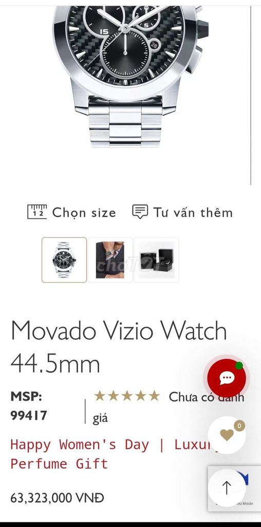 Movado Vizio 0606551 Chính Hãng Thụy Sỹ  đẹp 99%. Mua bán Đồng hồ tại Thị xã Phú Mỹ Bà Rịa - Vũng Tàu được đăng bởi Phan Quí hình 4