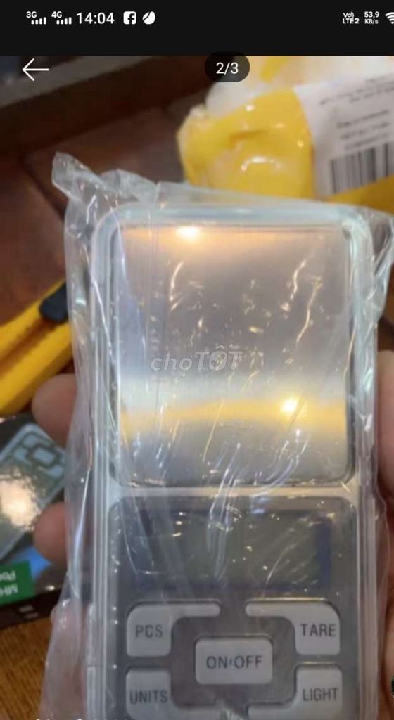 Cân tiểu ly điện tử mini bỏ túi 0.01-500g kèm pin