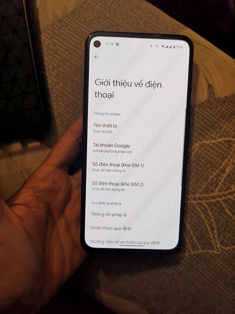 Google Pixel 4a 5G Đen. Mua bán Điện thoại tại Quận 10 Tp Hồ Chí Minh được đăng bởi Hội Đồ Điện Tử hình 1