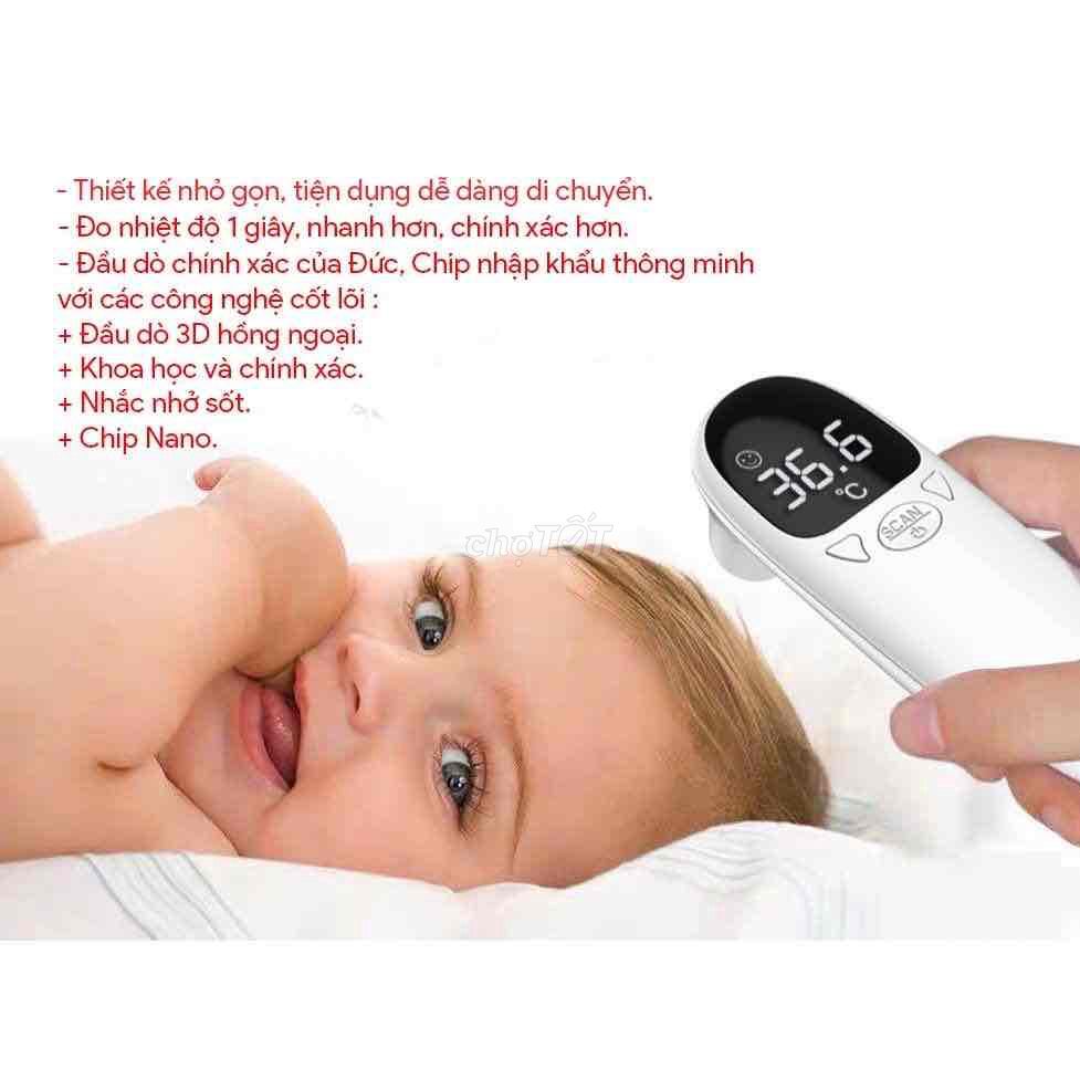 Nhiệt kế điện tử bấm đo trán, tai