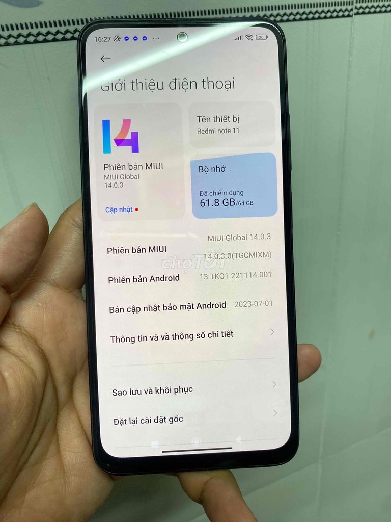 Xiaomi Redmi Note 11 64GB Xám. Mua bán Điện thoại tại Quận 12 Tp Hồ Chí Minh được đăng bởi Tính hình 1