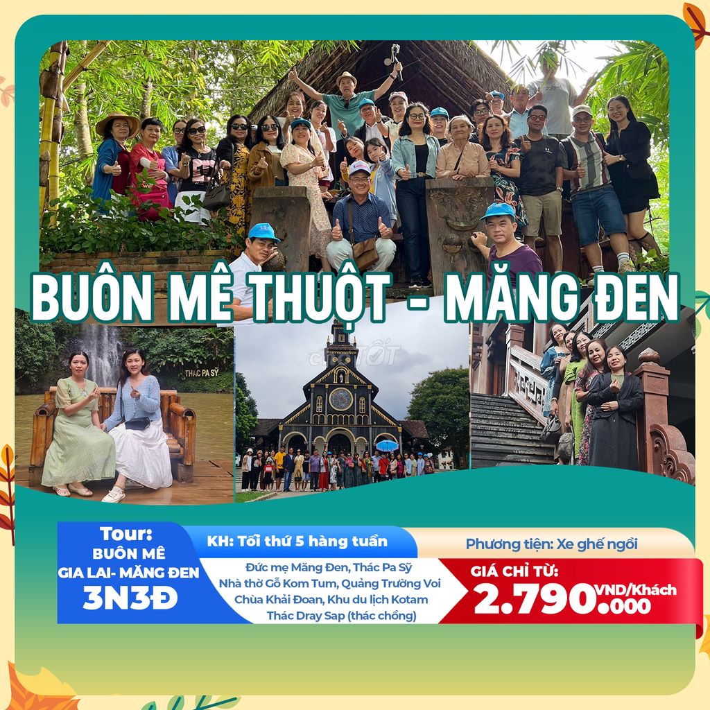 Tour Buôn Mê Măng Đen 3N3Đ | DL Phong Cách Việt