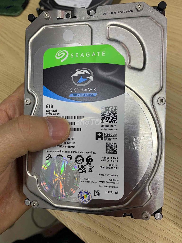 Ổ cứng HDD 6TB Seagate Skyhawk - BH 3 tháng