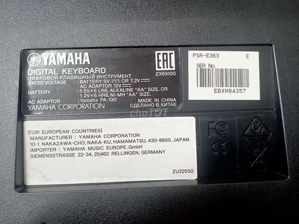 Bán đàn YAMAHA PSR-E363