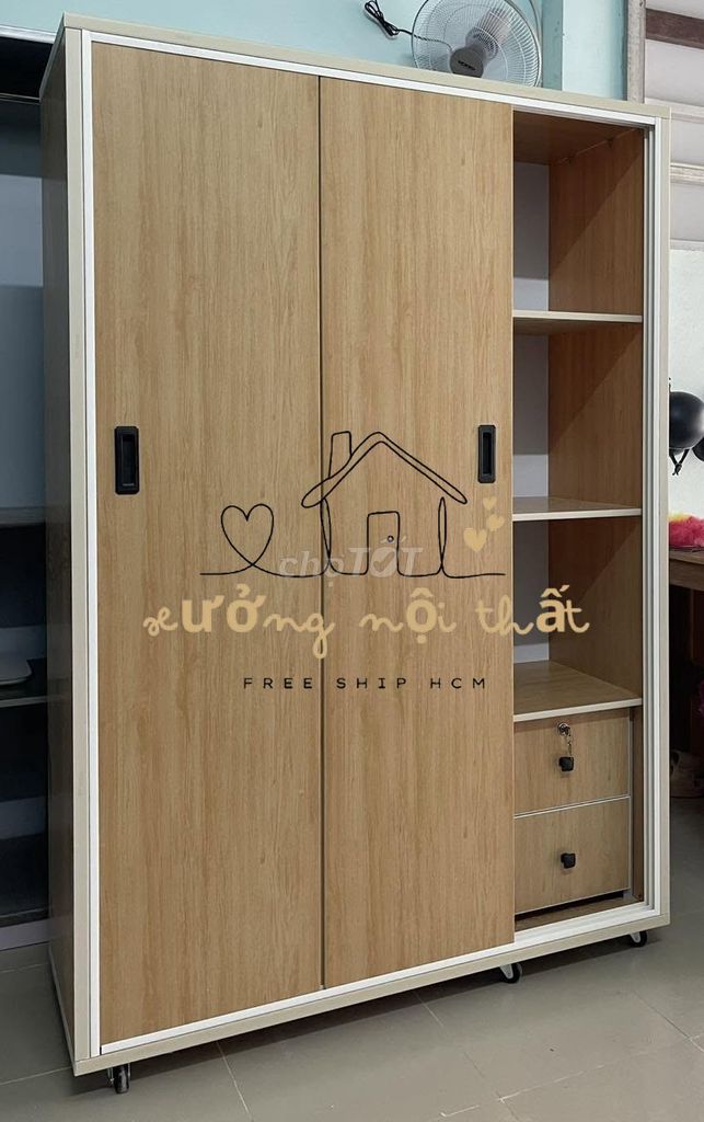Tủ quần áo Nhựa Đài Loan 1m8x1m23x45cm. Mua bán Tủ, kệ gia đình tại Quận 7 Tp Hồ Chí Minh được đăng bởi Cửa Hàng Nội Thất hình 1