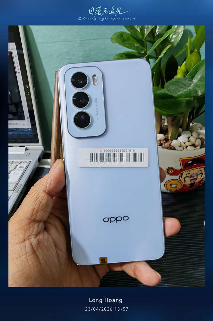 Oppo Reno 12 Xanh. Mua bán Điện thoại tại Thành phố Thủ Đức Tp Hồ Chí Minh được đăng bởi Nguyễn Long Hoàng hình 1