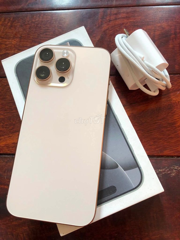 Apple iPhone 16 Pro Max 256GB Vàng hồng Quốc tế Nguyên zin. Mua bán Điện thoại tại Quận 10 Tp Hồ Chí Minh được đăng bởi Hội Đồ Điện Tử hình 1