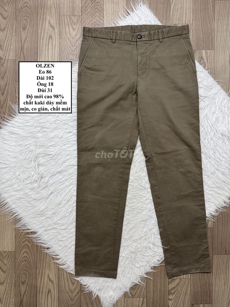 Quần kaki nam OLZEN Kaki Nâu 98%. Mua bán Quần áo tại Huyện Châu Thành Tiền Giang được đăng bởi BI ĐỒ SI HIỆU CHÍNH HÃNG hình 1