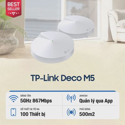 Bán Bộ Phát Wifi Mesh TP-Link Deco M5 mới 99%
