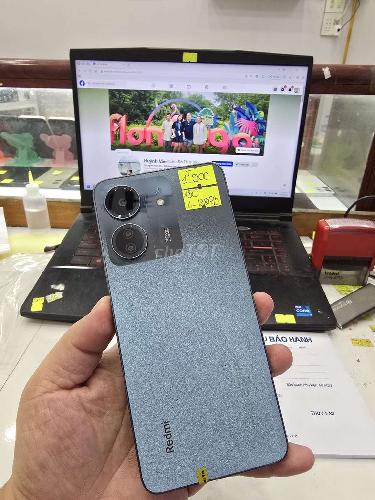 Xiaomi Redmi 13C 4GB/128GB Xám. Mua bán Điện thoại tại Thành phố Long Xuyên An Giang được đăng bởi Facebook Cầm Đồ Thúy Vân hình 1