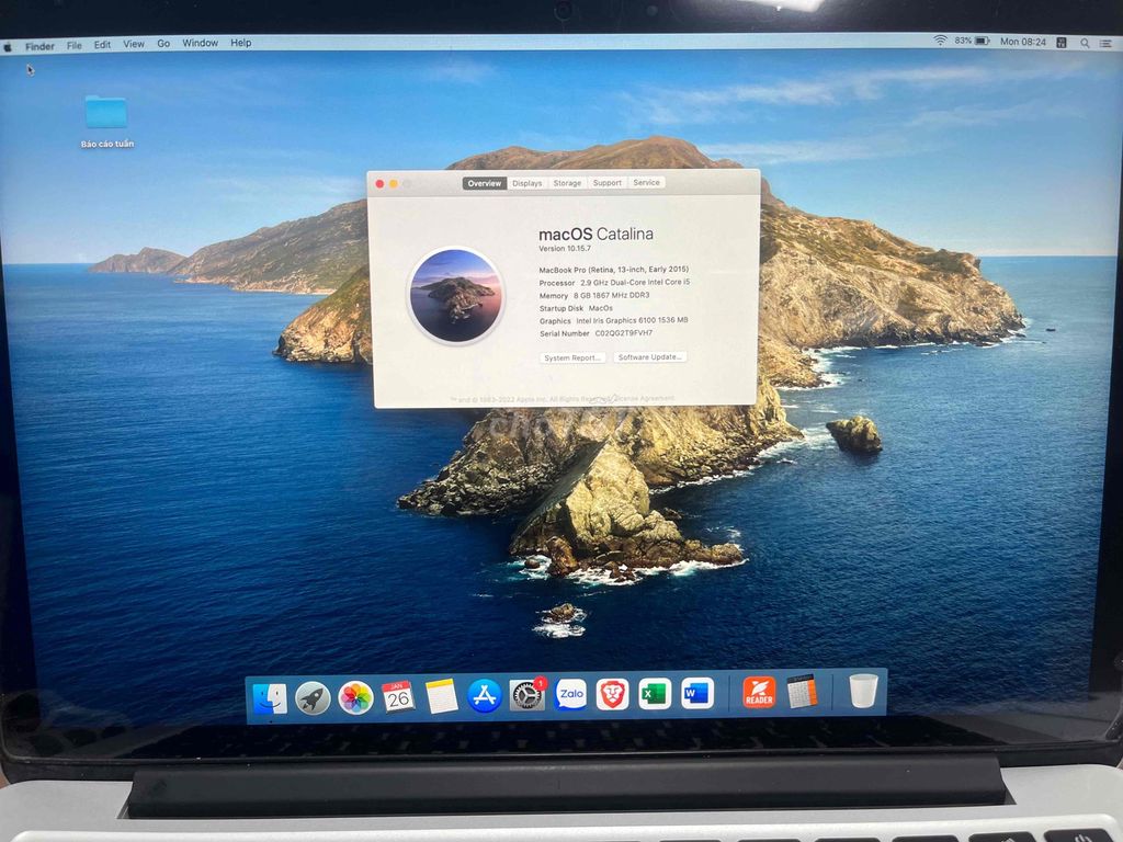 MacBook Pro 2015 i5/8/256 muốn giao lưu. Mua bán Laptop tại Quận Bắc Từ Liêm Hà Nội được đăng bởi Nguyễn Thế Quang hình 1