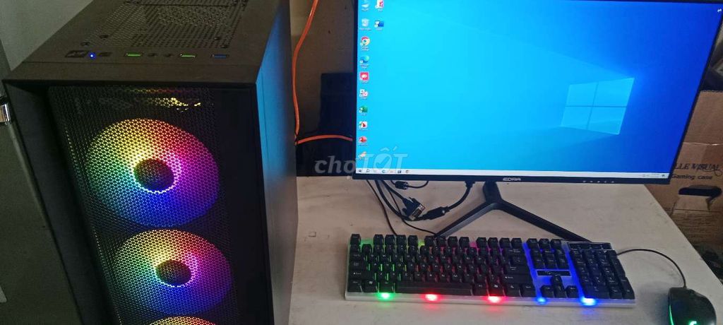 BỘ GAME B250 I7 6700 GTX1650.4G MH24IN MỚI SSD512G. Mua bán Máy tính để bàn tại Quận Thanh Khê Đà Nẵng được đăng bởi lê thao hình 1