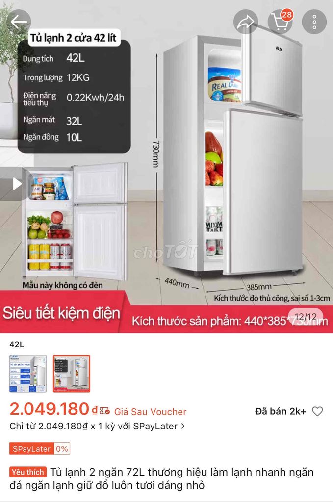 Tủ Lạnh Mới 100%, Móp 1 Xíu Cần Thanh Lý. Mua bán Tủ lạnh tại Quận Bình Tân Tp Hồ Chí Minh được đăng bởi Thanh Lý Giá Tốt hình 1