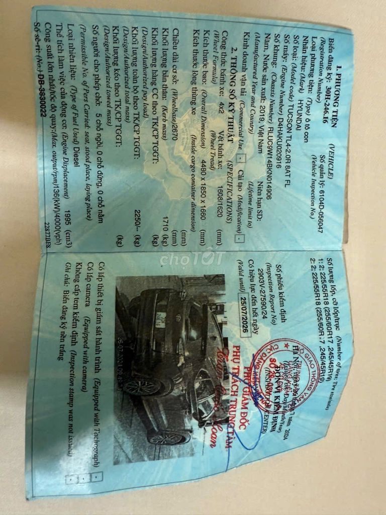 Hyundai Tucson 2019 2.0L Diesel đặc biệt. Mua bán Ô tô tại Huyện Phúc Thọ Hà Nội được đăng bởi Vân Tô Hồng hình 13