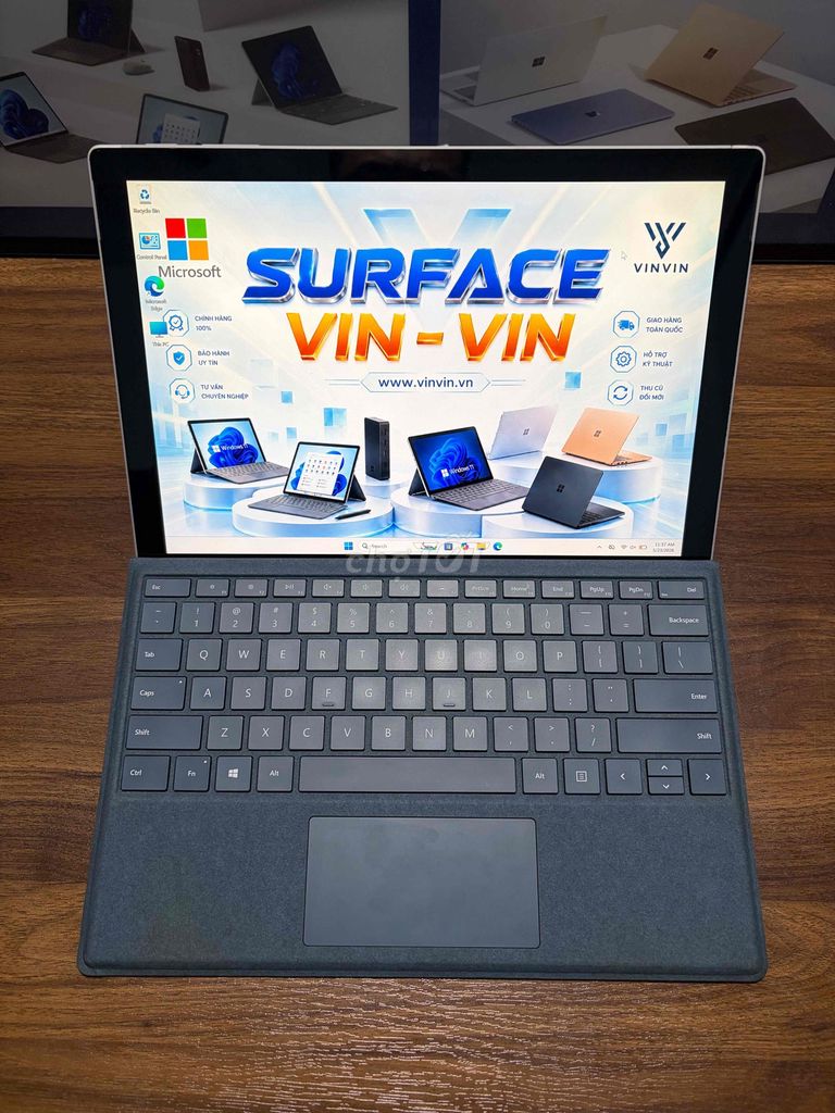 Surface Pro 7+ 8GB/256GB kèm phím sạc chuột túi. Mua bán Laptop tại Thành phố Thủ Dầu Một Bình Dương được đăng bởi SURFACE VINVIN hình 1