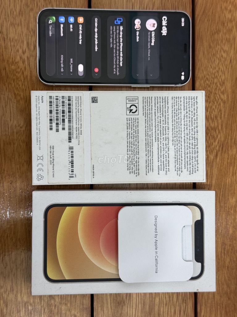 iPhone 12 mini 64GB Trắng - Fullbox- Zin Chưa bung. Mua bán Điện thoại tại Quận 7 Tp Hồ Chí Minh được đăng bởi Hòang Chí Công hình 1