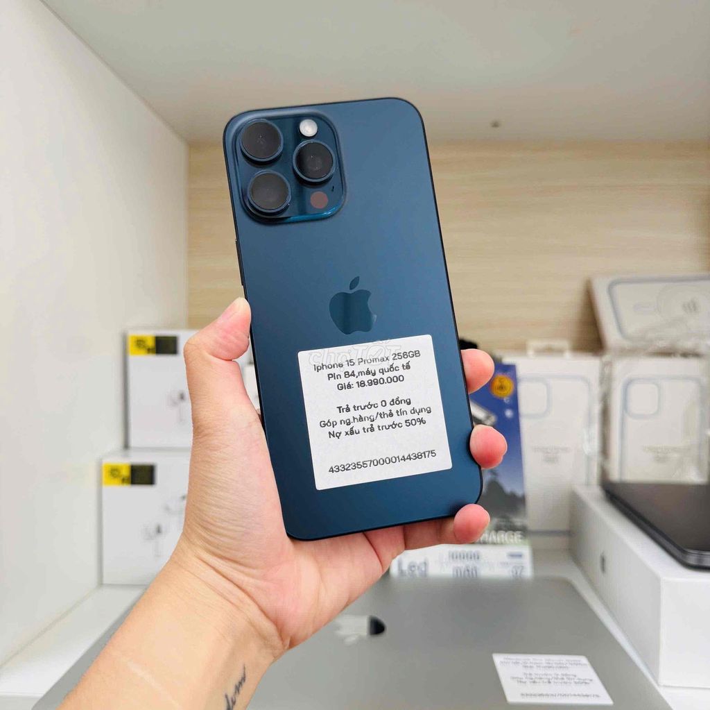 Apple iPhone 15 Pro Max 256GB Xanh. Mua bán Điện thoại tại Thành phố Long Xuyên An Giang được đăng bởi Khoa Knmobile An Giang hình 1