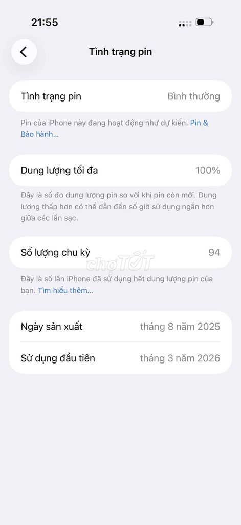 Apple iPhone Air 256GB Đen 100% pin. Mua bán Điện thoại tại Quận Hà Đông Hà Nội được đăng bởi Nguyễn văn ngọc hình 1