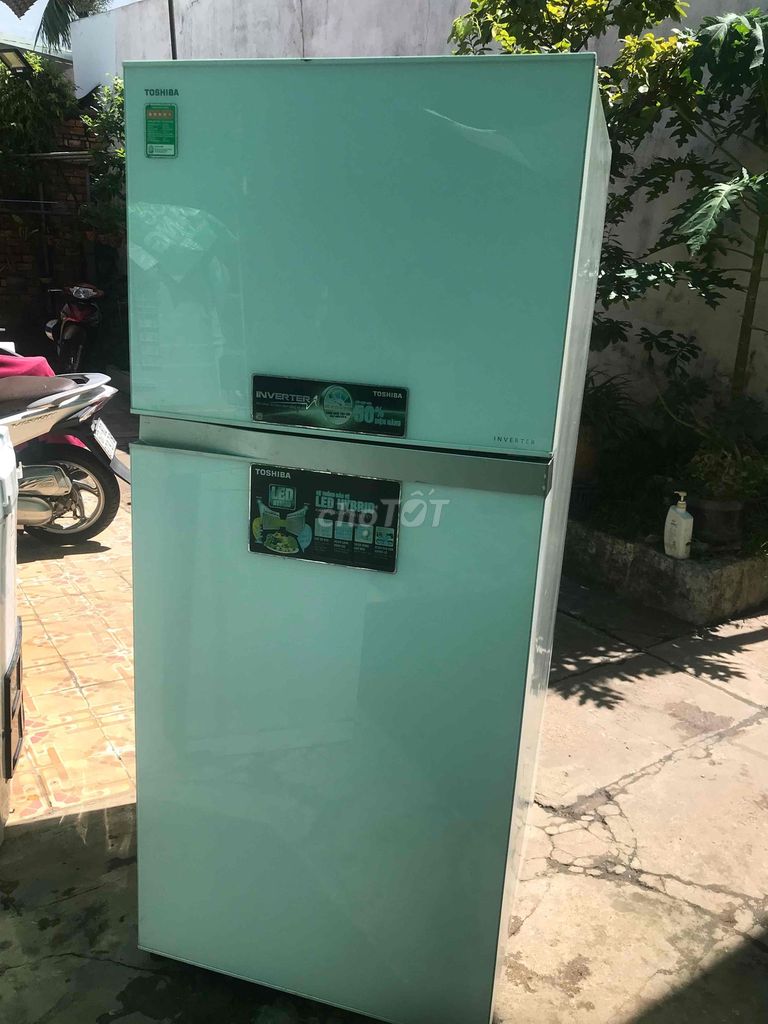 Tủ lạnh Toshiba Inverter 369L Mặt gương Như mới. Mua bán Tủ lạnh tại Thành phố Long Xuyên An Giang được đăng bởi Máy lạnh Inverter hình 1