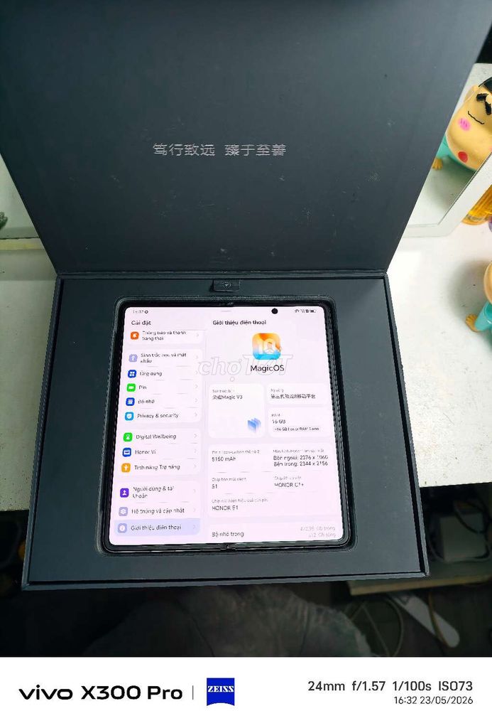 Honor Magic V3 16/512GB Đen 99%. Mua bán Điện thoại tại Huyện Thanh Bình Đồng Tháp được đăng bởi Di hình 1