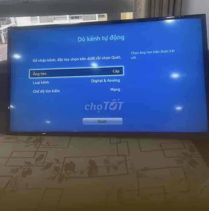 Ra tết chyển chỗ ở tivi samsung 49in bắt Wifi mạng