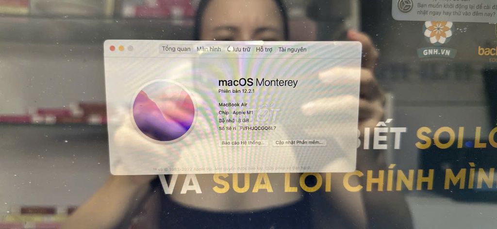 Apple MacBook Air 2020 M1 8GB/256GB. Mua bán Laptop tại Quận Ninh Kiều Cần Thơ được đăng bởi Le quoc thanh hình 1