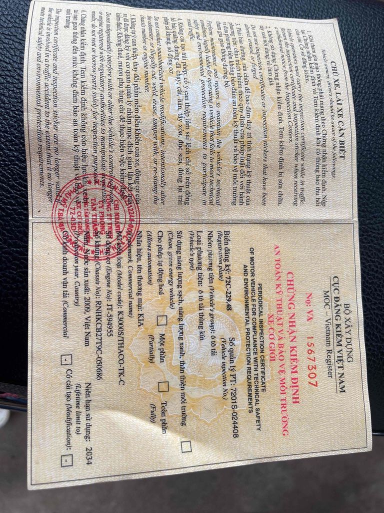 Xe KIA K300 zin giá rẻ. Mua bán Xe tải, xe ben tại Huyện Xuyên Mộc Bà Rịa - Vũng Tàu được đăng bởi Đức Lê hình 5