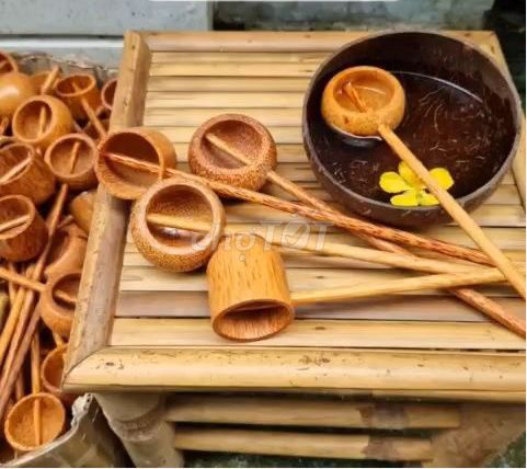 Gáo múc Gỗ dừa Thủ công. Mua bán Dụng cụ nhà bếp tại Quận Cẩm Lệ Đà Nẵng được đăng bởi Nhất Nguyễn Bamboo hình 1