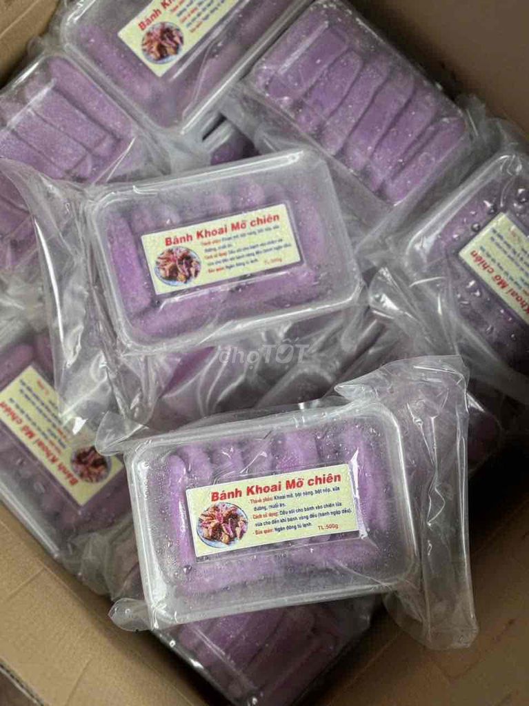Bánh khoai mỡ chiên. Mua bán Đồ ăn, thực phẩm và các loại khác tại Quận Cái Răng Cần Thơ được đăng bởi Võ Khắc Duy  hình 1