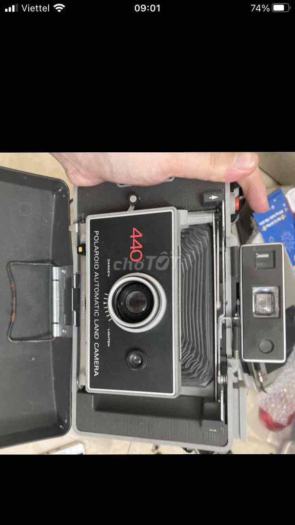 Máy chụp polaroid 404 xách tay không rõ tình trạng