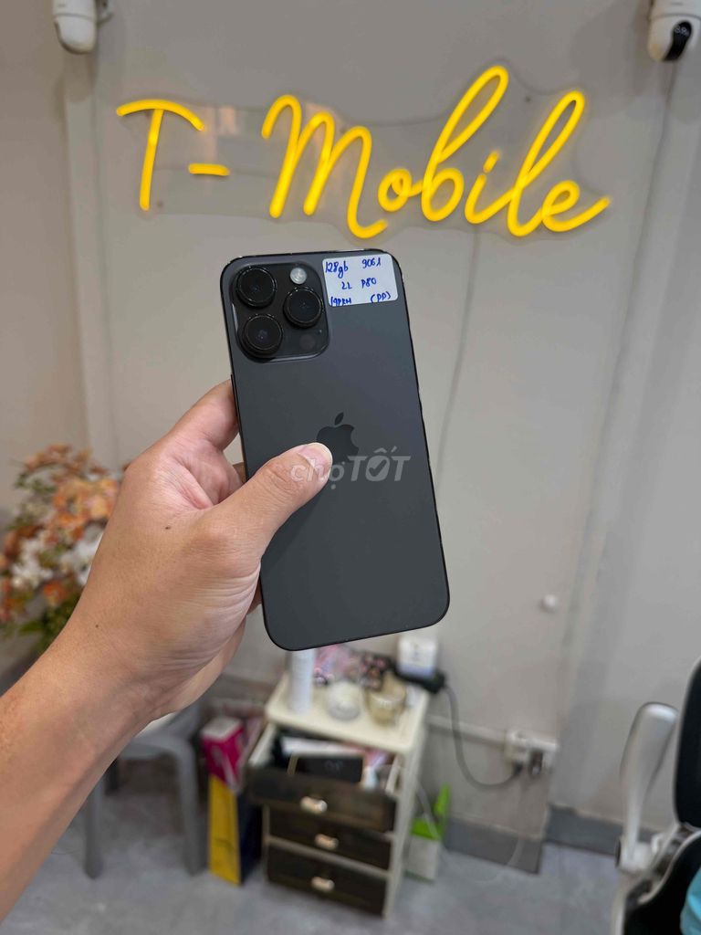 14 Promax 128Gb Quốc Tế zin full đen đẹp. Mua bán Điện thoại tại Quận Thanh Xuân Hà Nội được đăng bởi Ngô Tráng T Mobile hình 1