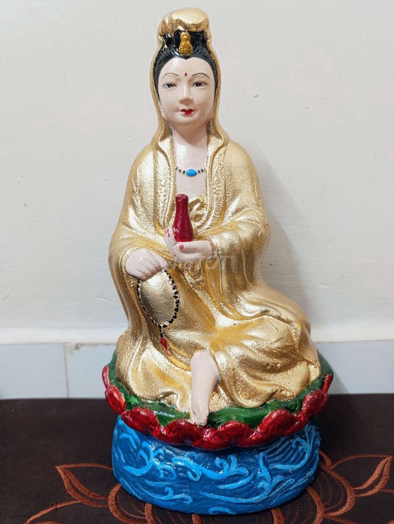 Tượng Quán Âm Tự Tại 33cm. Mua bán Đồ sưu tầm, đồ cổ tại Huyện Bình Chánh Tp Hồ Chí Minh được đăng bởi Hoa Nam hình 1