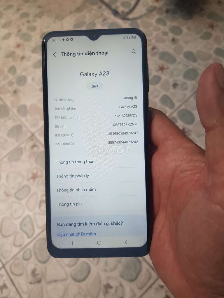 Bán hay giao lưu Samsung A23 máy cty 2sim