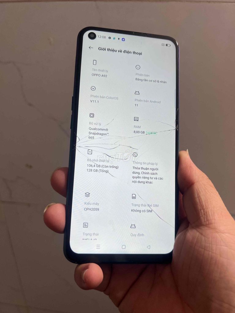 OPPO A92 128GB Xanh ngọc. Mua bán Điện thoại tại Quận Bắc Từ Liêm Hà Nội được đăng bởi Huân hình 1