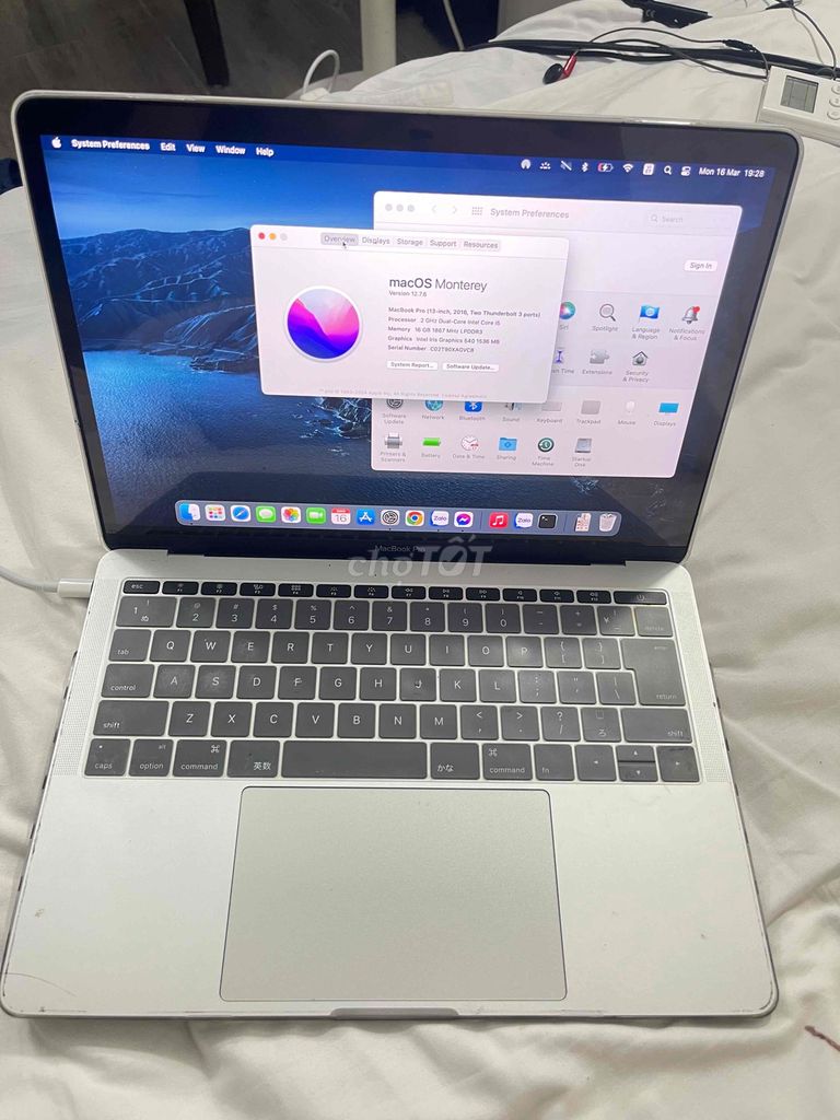 Apple MacBook Pro 2016 i5 16GB/512GB. Mua bán Laptop tại Quận Hoàn Kiếm Hà Nội được đăng bởi Chài Điếp Noọng hình 1
