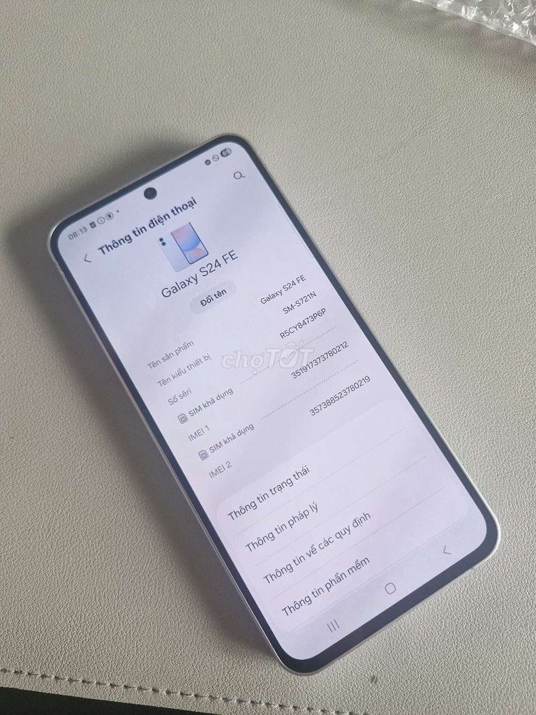 Samsung Galaxy S24 FE Siêu Bền -Giá hời. Mua bán Điện thoại tại Quận Ninh Kiều Cần Thơ được đăng bởi dienthoaidao hình 1