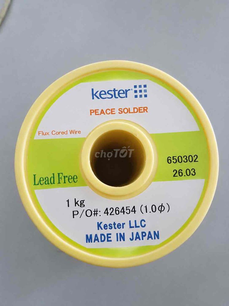 Thiếc hàn Kester Peace Solder Không chì Nhật Bản. Mua bán Đồ chuyên dụng, Giống nuôi trồng tại Huyện Tiên Du Bắc Ninh được đăng bởi Bán Thiếc Hàn hình 1