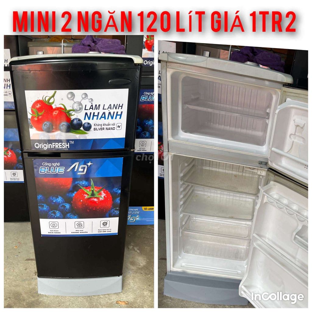 Tủ lạnh mini 120 lít 2 ngăn Đen. Mua bán Tủ lạnh tại Thành phố Thủ Đức Tp Hồ Chí Minh được đăng bởi Quốc hình 1
