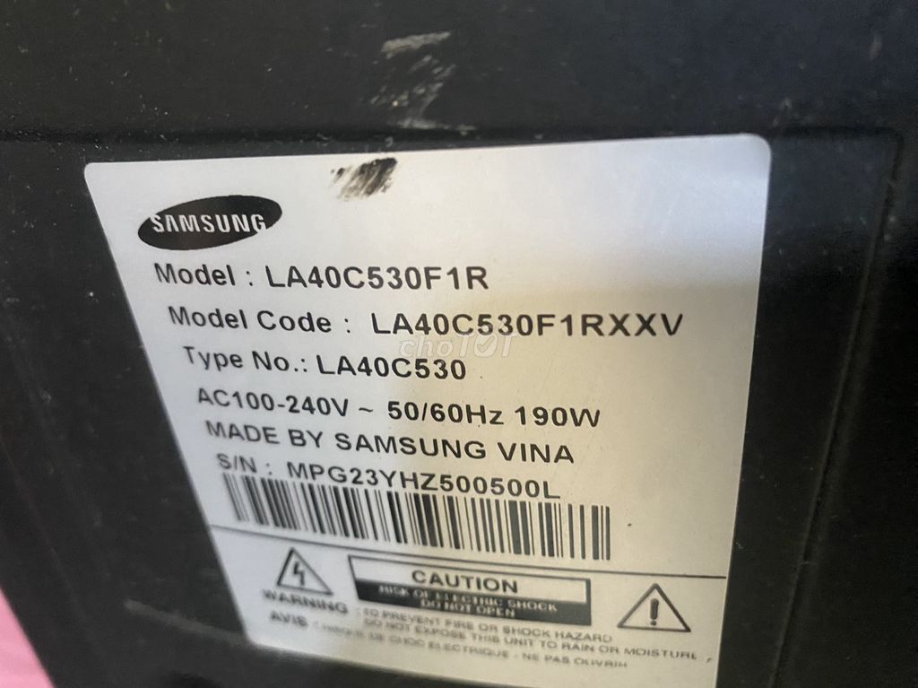 LCD Samsung 40in(  LA40C530 ) full hdcháy giấy nhẹ