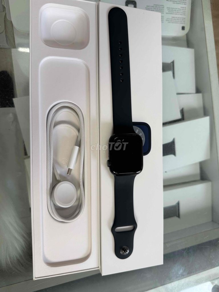 Bán apple watch sr7:45 Đen 99 nguyên zin 100%