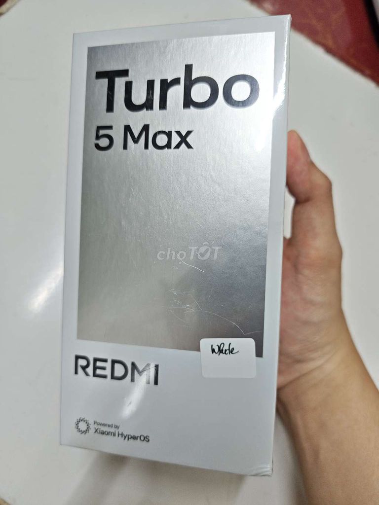 Xiaomi Redmi Turbo 5 Max 256GB Trắng NEWSEAL 100%. Mua bán Điện thoại tại Quận Tân Bình Tp Hồ Chí Minh được đăng bởi Anh Kiệt hình 1