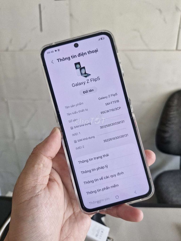Samsung Galaxy Z Flip5 256GB 2 SIM. Mua bán Điện thoại tại Quận Ninh Kiều Cần Thơ được đăng bởi dienthoaidao hình 1